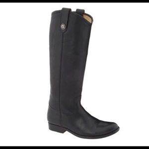 FRYE | Melissa Button Ext Calf Black Leather Boot